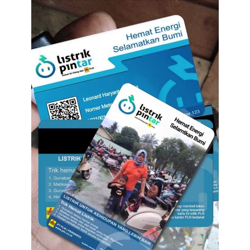 

cetak ulang kartu listrik rusak hilang bisa di sini bhn pvc,Bisa pakai poto