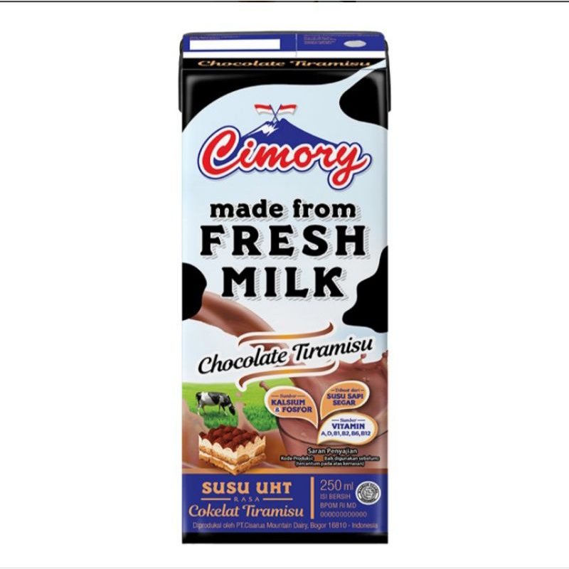 

Cimory Susu UHT Cokelat Tiramisu 250 ml