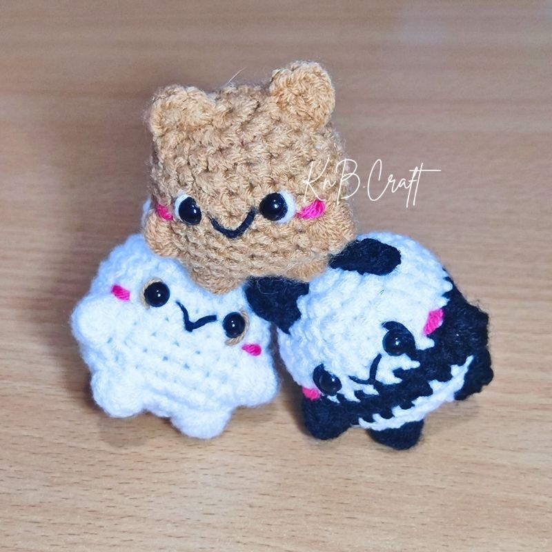 [KNB.CRAFT] Amigurumi We Bear Bears | Gantungan Kunci Beruang Grizzly Panda Ice Bear