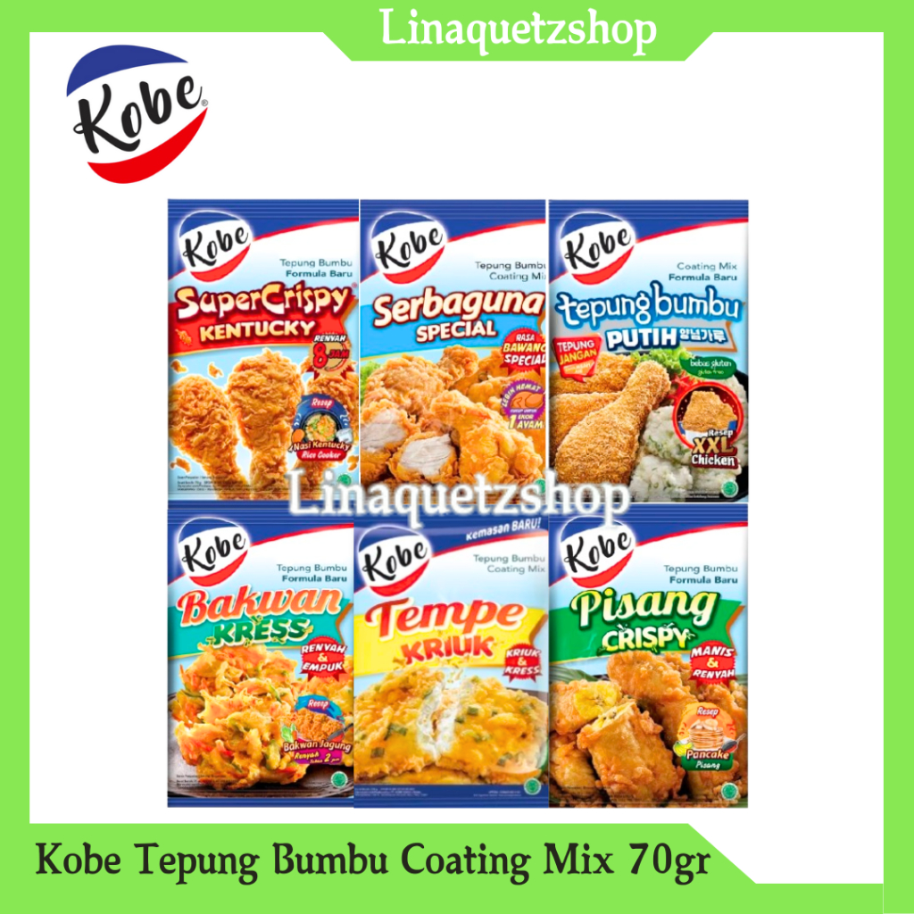 

KOBE Tepung Bumbu Coating Mix All Varian 70gr (1 Pcs)