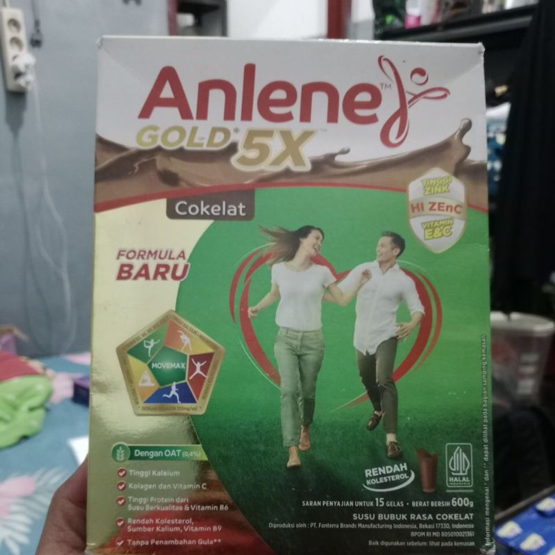 

Anlene Gold 5X Cokelat Formula Baru 600gram exp juni 2025