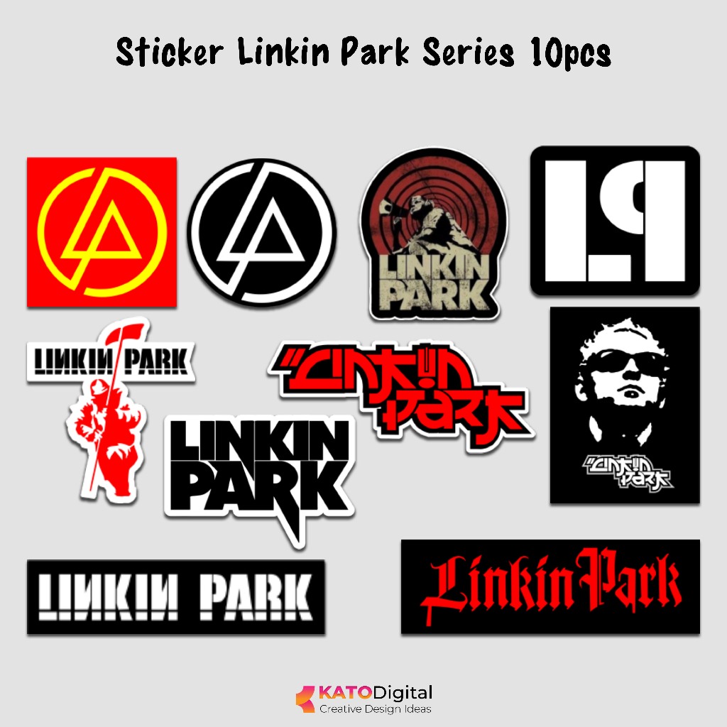 

Stiker Band LInkin Park Laminating Glossy Sticker Gitar Tumbler Koper