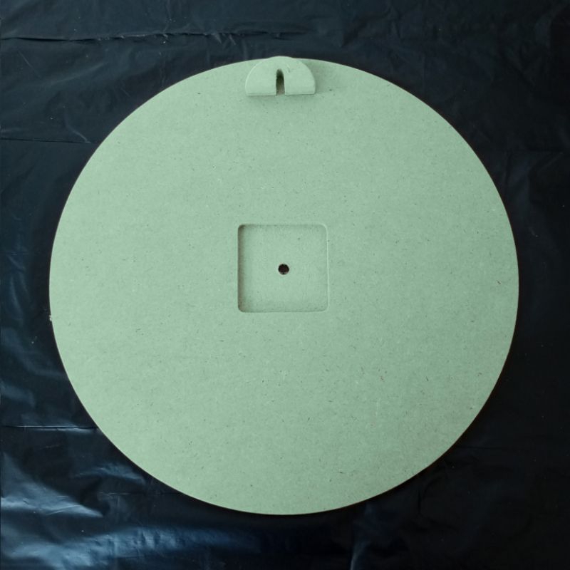 Bahan jam dinding papan mdf HMR bulat diameter 30cm bahan jam dinding