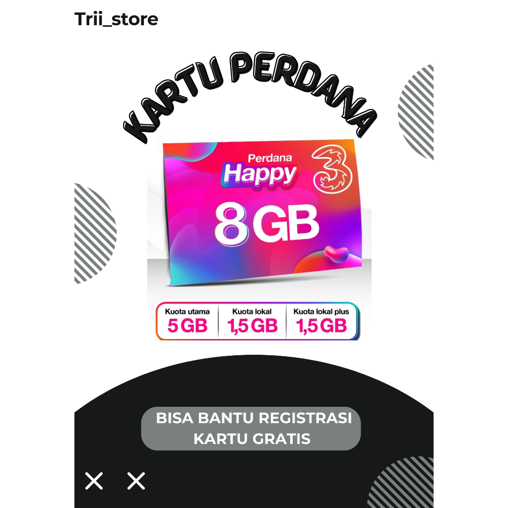 perdana tri siap pakai kuota 7gb 30 hari tanpa registrasi