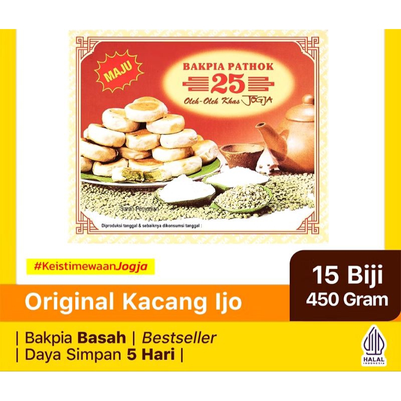 

Bakpia Pathok 25 Oleh-oleh Jogja rasa Kacang Hijau