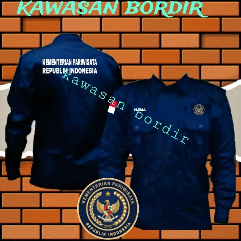 terbaru kemeja kementerian pariwisata seragam kementerian pariwisata pdh kementerian pariwisata baju
