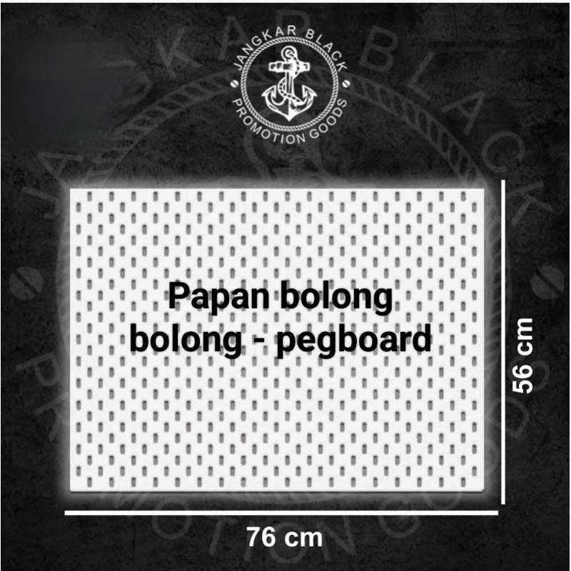 

Papan Berlubang Dinding Organizer 76 cm x 56 cm Pegboard Pageboard SK4DI5 Compatible - Putih