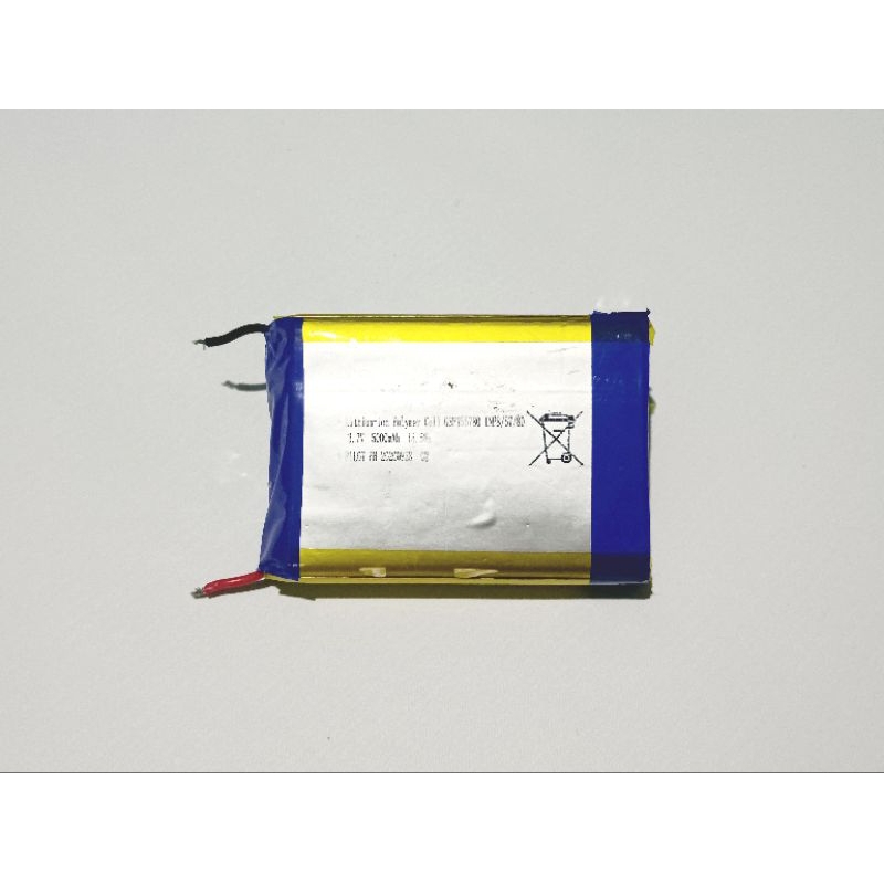 Baterai Polymer 10000mah ukuran kecil terdiri 5000 x 2 kondisi copotan