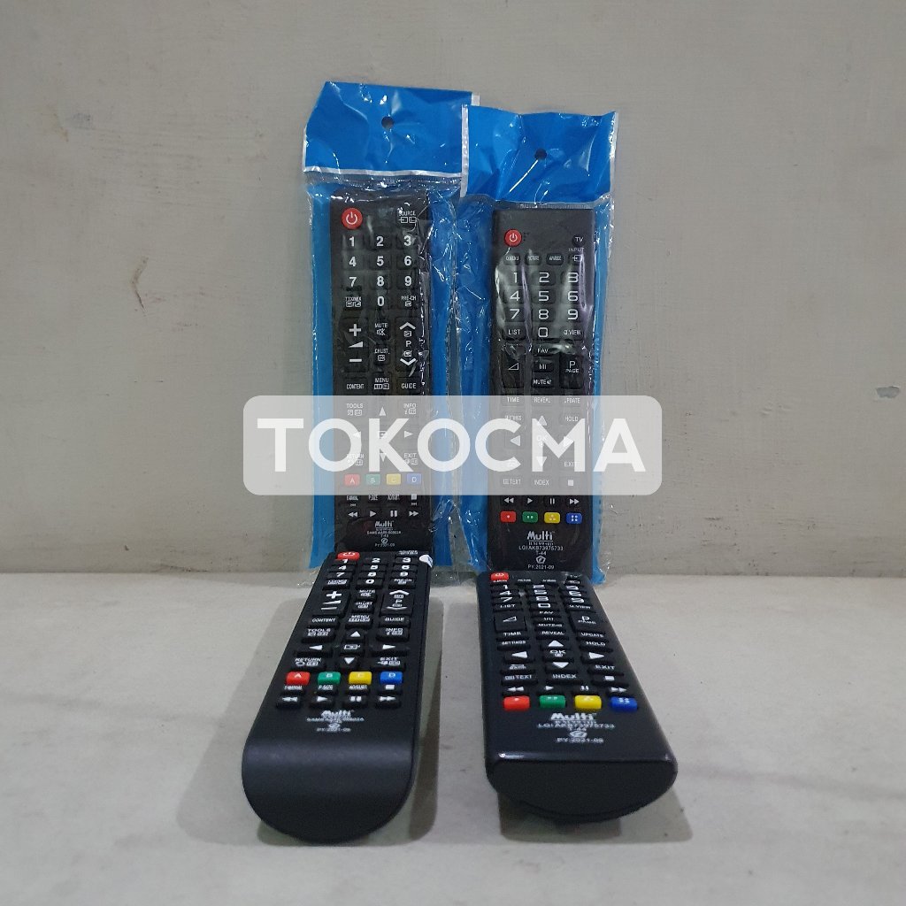 Remot Remote TV Samsung & LG LED/LCD Original Multi Tanpa Program