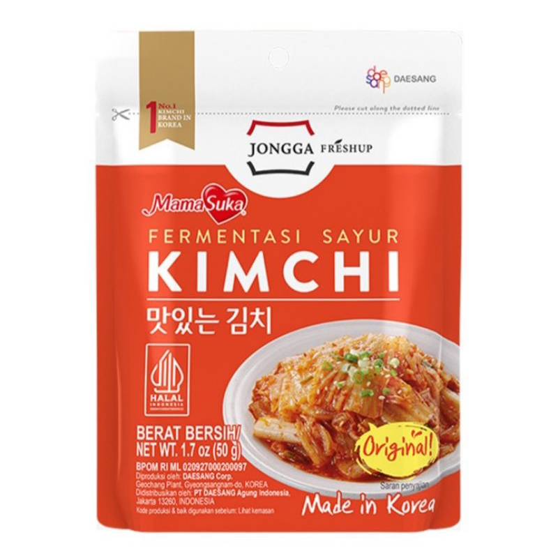 

MamaSuka Jongga Fermentasi Sayur Kimchi Instan Original 50 g