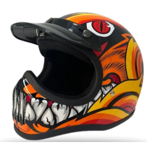 Helm JS Cakil Motif Animo ORIGINAL / Helm Cakil Pria Wanita SNI