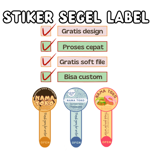 

STIKER LABEL // STIKER SEGEL // STICKER CUSTOM //STIKER CUSTOM // DESAIN SENDIRI //
