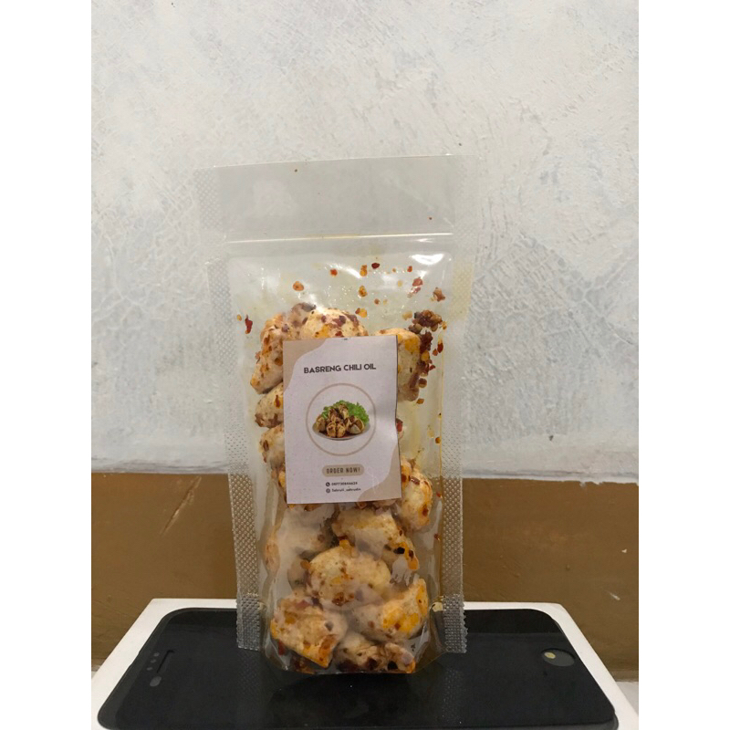 

Basreng mini chili oil extra pedas