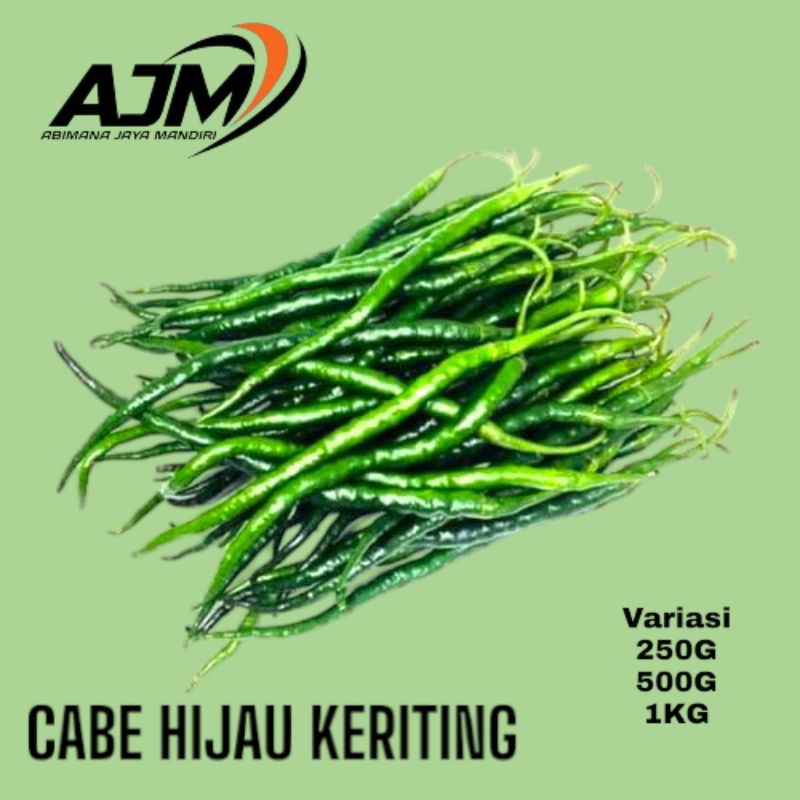 

cabe cabai keriting ijo seger dan berkualitas 500g