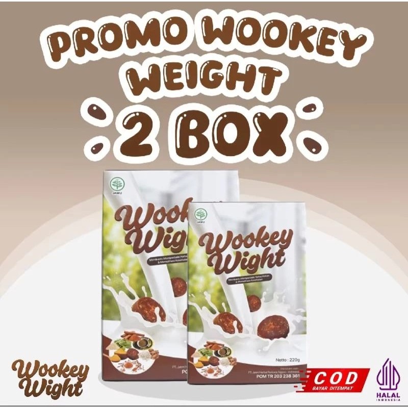 

TERMURAH 2 BOX Wookey Weight - Susu Penambah Berat Badan dan Nafsu Makan Paket 2 Box