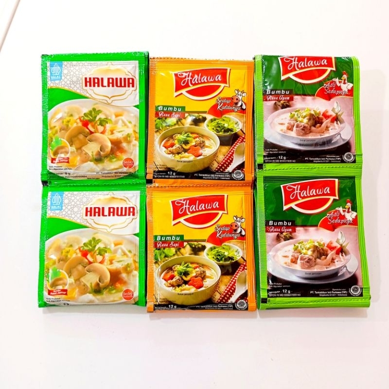 

Bumbu Masak Serbaguna Halawa | Bumbu Pelexat Serbaguna Isi 12 Sachet