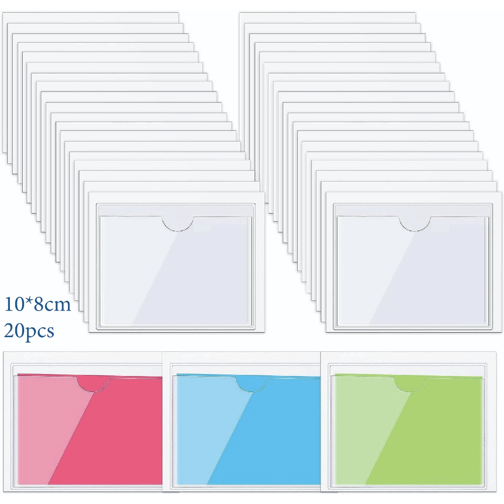 

20pcs Self Adhesive Label Holder Price Tag / Label Nama / Label Produk / Label Tag Ukuran