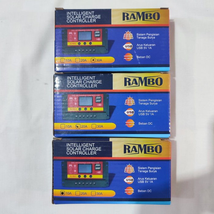 RAMBO SOLAR CHARGE CONTROLLER INTELLIGENT /  SOLAR CHARGE CONTROLLER 10A 20A 30A
