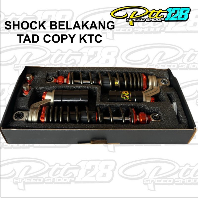 skok belakang tad shock tabung shockbreaker racing tad titanium gray ukuran 320 & 340 import
