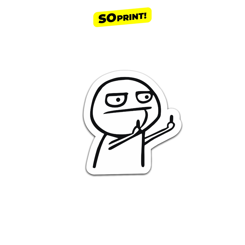 

STICKER FUCK CARTOON WATERPROOF 6.5 CM