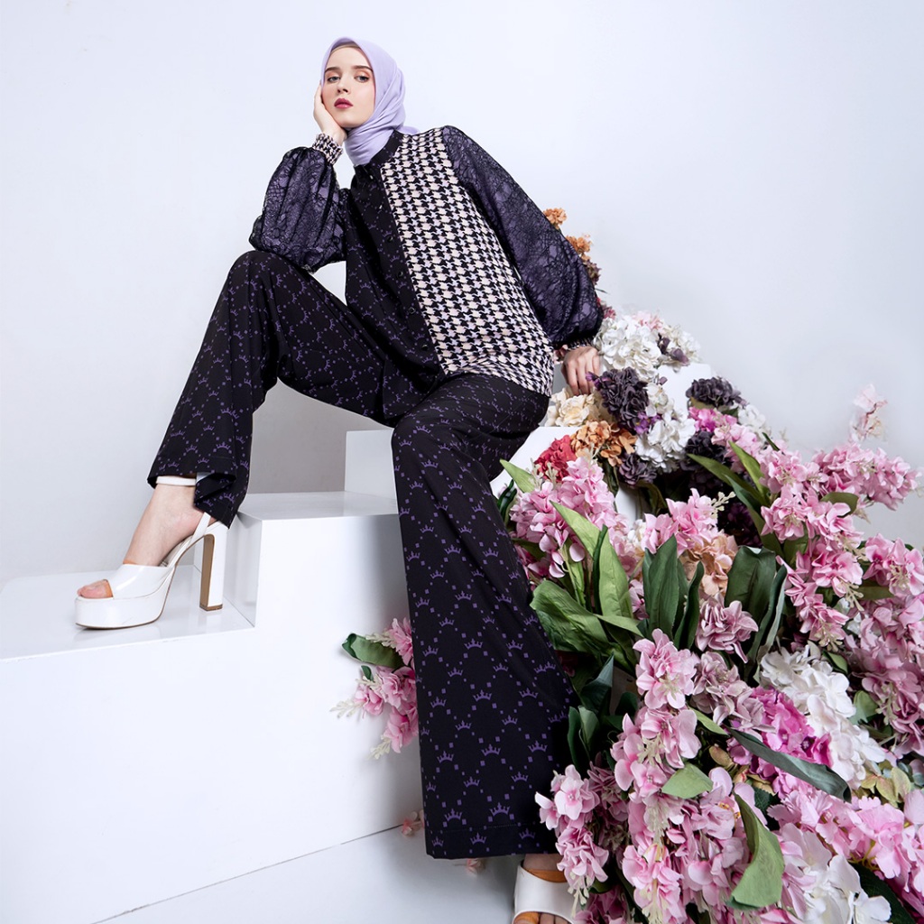 MANDJHA Laura Set By IVAN GUNAWAN - Busana Muslim Setelan Modest ORIGINAL