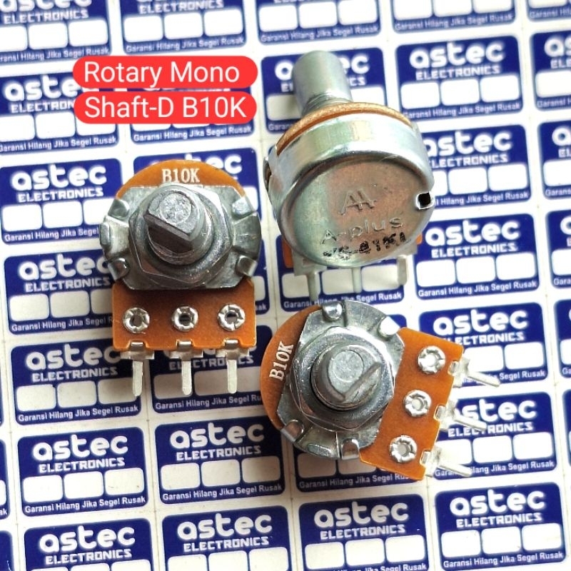 Potensio Mono B10K SHAFT-D Rotary KLIK