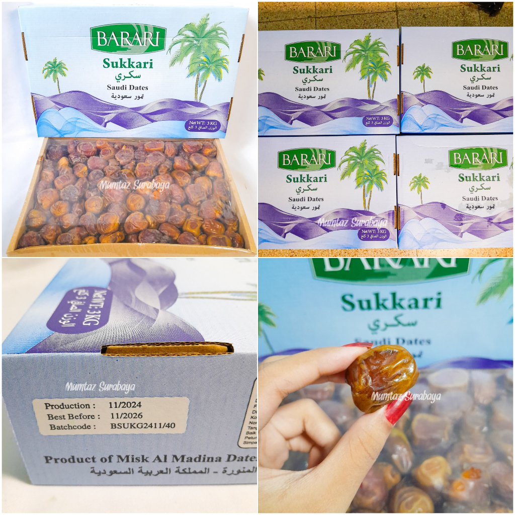 

Kurma SUKARI BARARI 3 kg Original Premium Kurma Ruthob Premium Quality