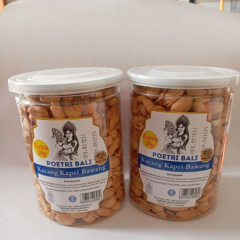 

Poetri Bali Kacang Kapri Bawang Toples 320g