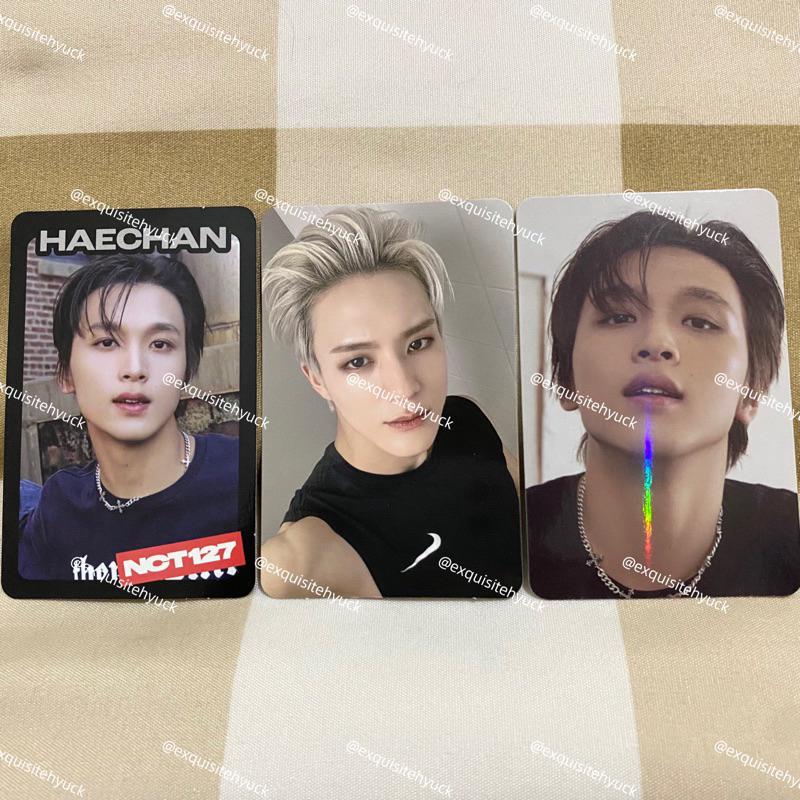 photocard jeno gym + haechan hottracks ayyo + haechan tc ayyo