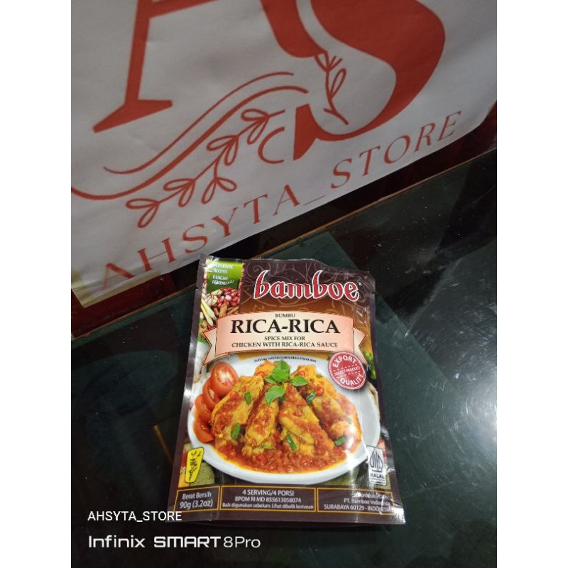 

AHSYTA STORE | BAMBOE BUMBU MASAK RICA-RICA 90G