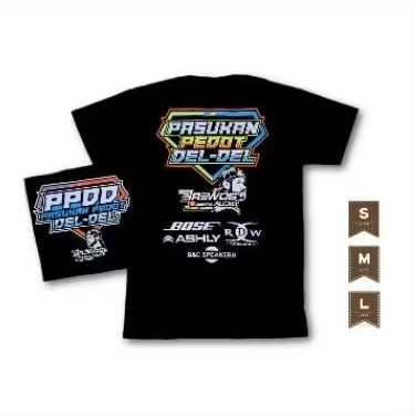 kaos atasan anak motif brewog audio PPDD katun combed terbaru