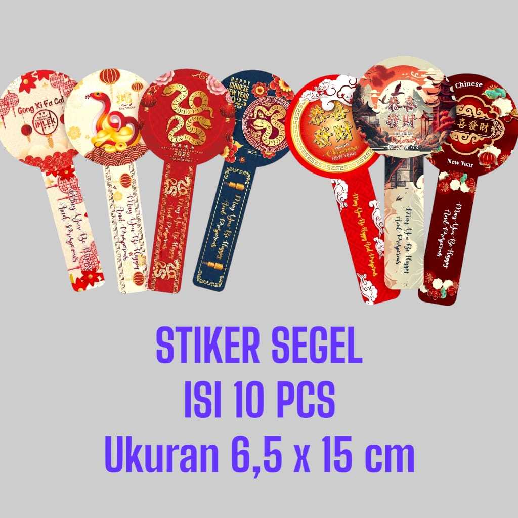 

Stiker Segel imlek Stiker Chinese New Year Stiker Kue Imlek Stiker CNY