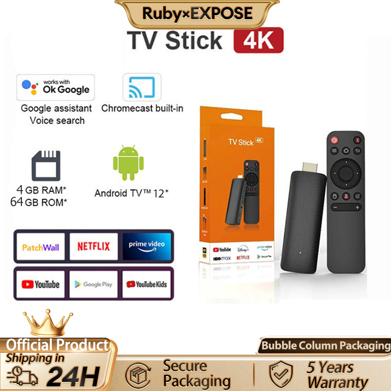 Smart TV Stick Android TV BOX STB Android TV 4K WIFI 4+64G Android 12.0 Netflix/Youtube