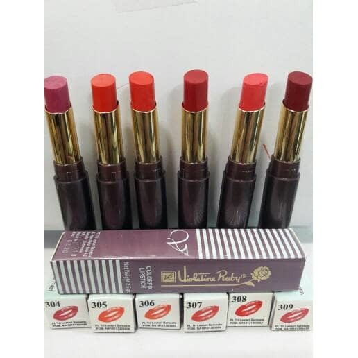 VIOLENTINE RUBY COLORFIX LIPSTICK / Valentine Ruty / Vr Lipstik