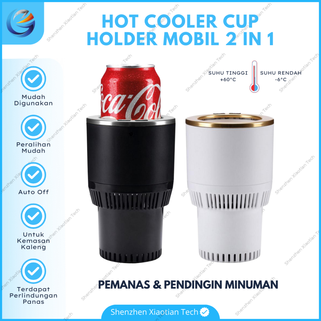 Hot Cooler Cup Holder Mobil | Cup Holder Minuman 2in1 | Smart Cooling And Heating Cup Holder Mobil |