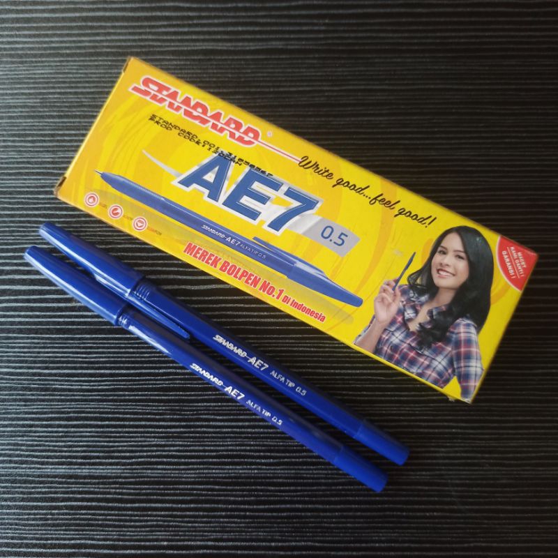 

ATK Pulpen Standard AE7 0.5 Blue Biru Harga Satuan