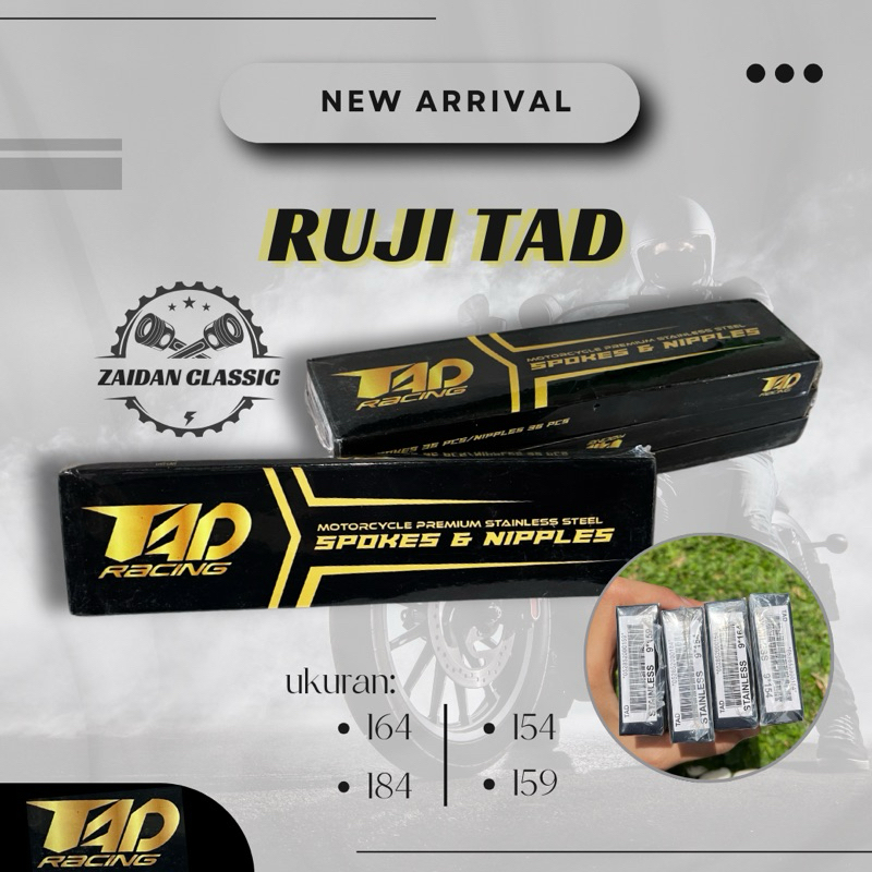RUJI TAD STAINLESS JARI-JARI RUJI TAD RACING