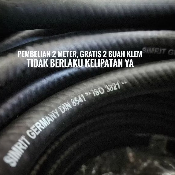 Selang Gas LPG Simrit 3 Lapis 22mm x 10mm (harga per meter)