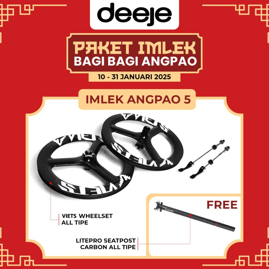 

Paket Imlek (Bagi-bagi Angpao) 5 - Viets Carbon Wheelset All Type