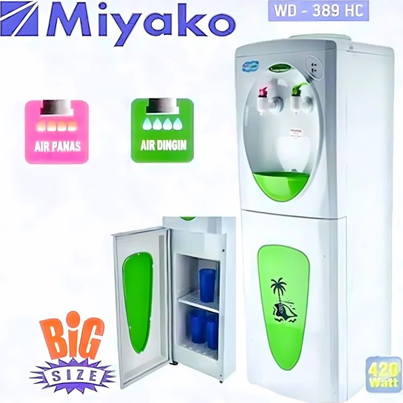 DISPENSER MIYAKO WD-389HC PANAS & DINGIN GALON ATAS