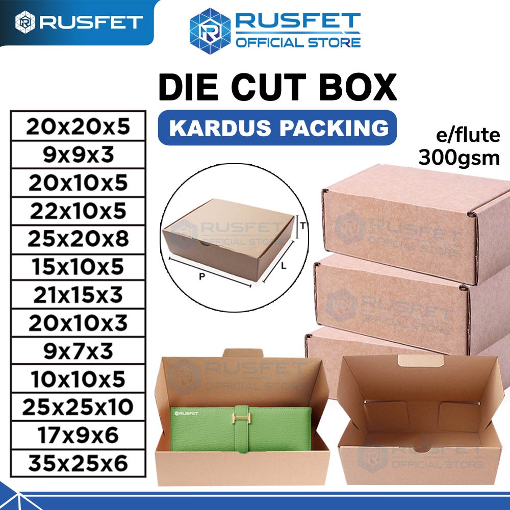 

DIE CUT BOX Kardus Kotak Packaging Pizza Hampers Packing Barang Corrugated Gift Box RUSFET