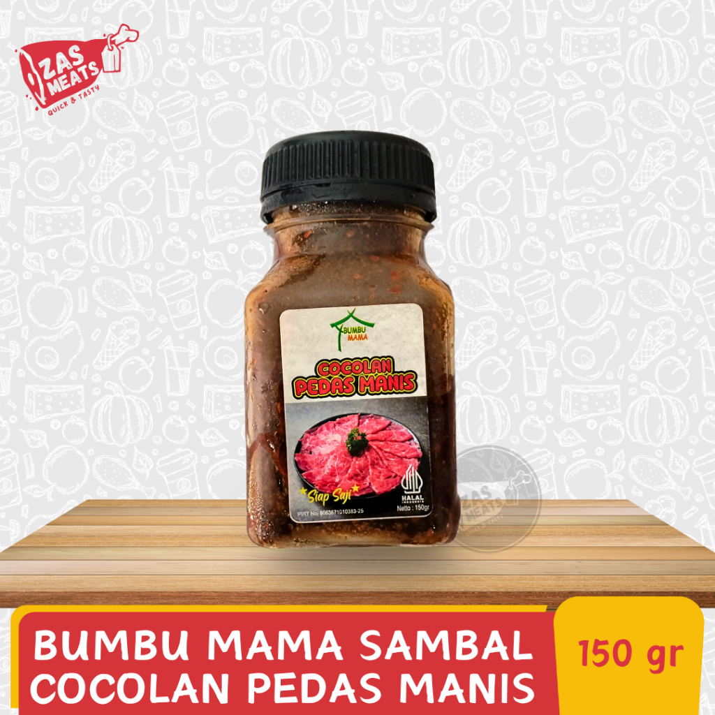 

BUMBU MAMA SAMBAL COCOLAN PEDAS MANIS 150GR | Sambal cocolan Siap Saji Shabu Suki & BBQ | Sambal Steamboat