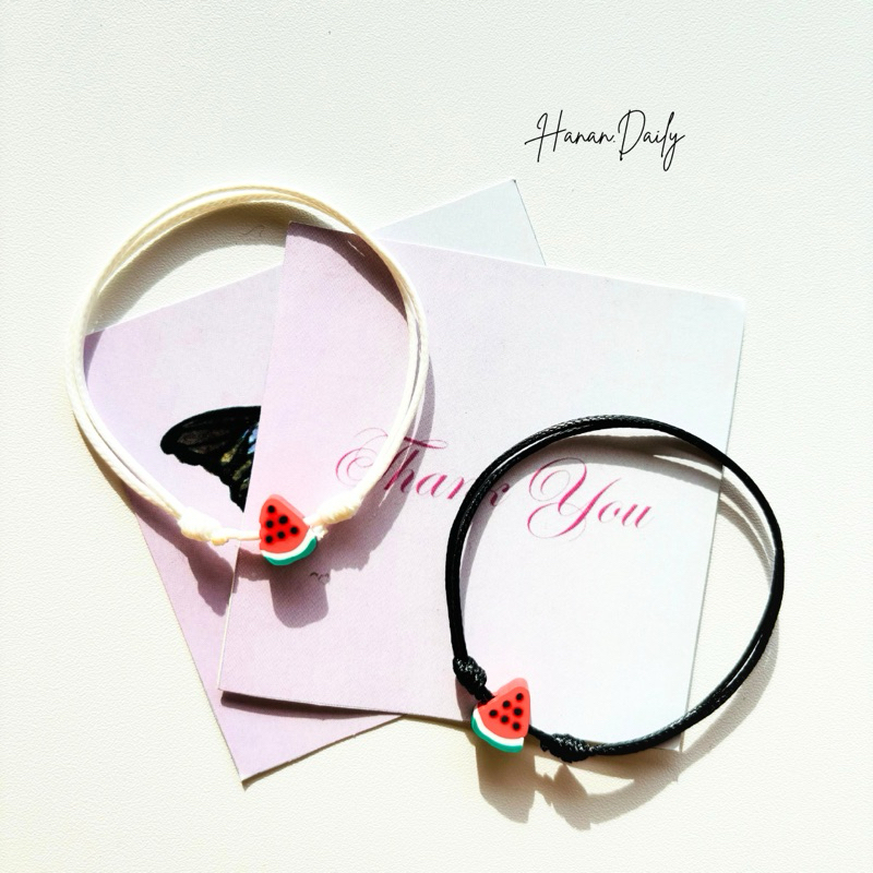 Gelang Semangka Gelang Merah Putih Hijau | Gelang persahabatan