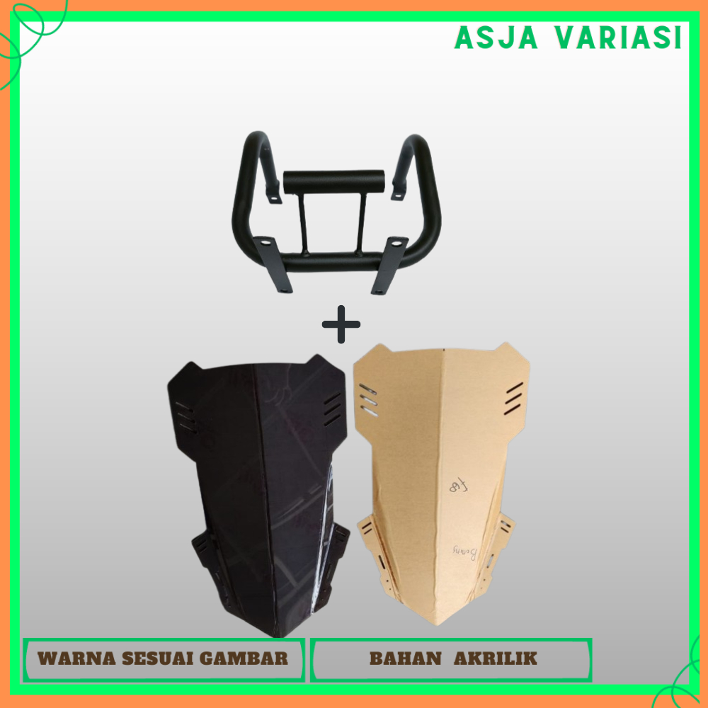 PAKET BRACKET VISOR BREKET VISOR WINDSHIELD NEW MEGAPRO VERZA OLD CB 4