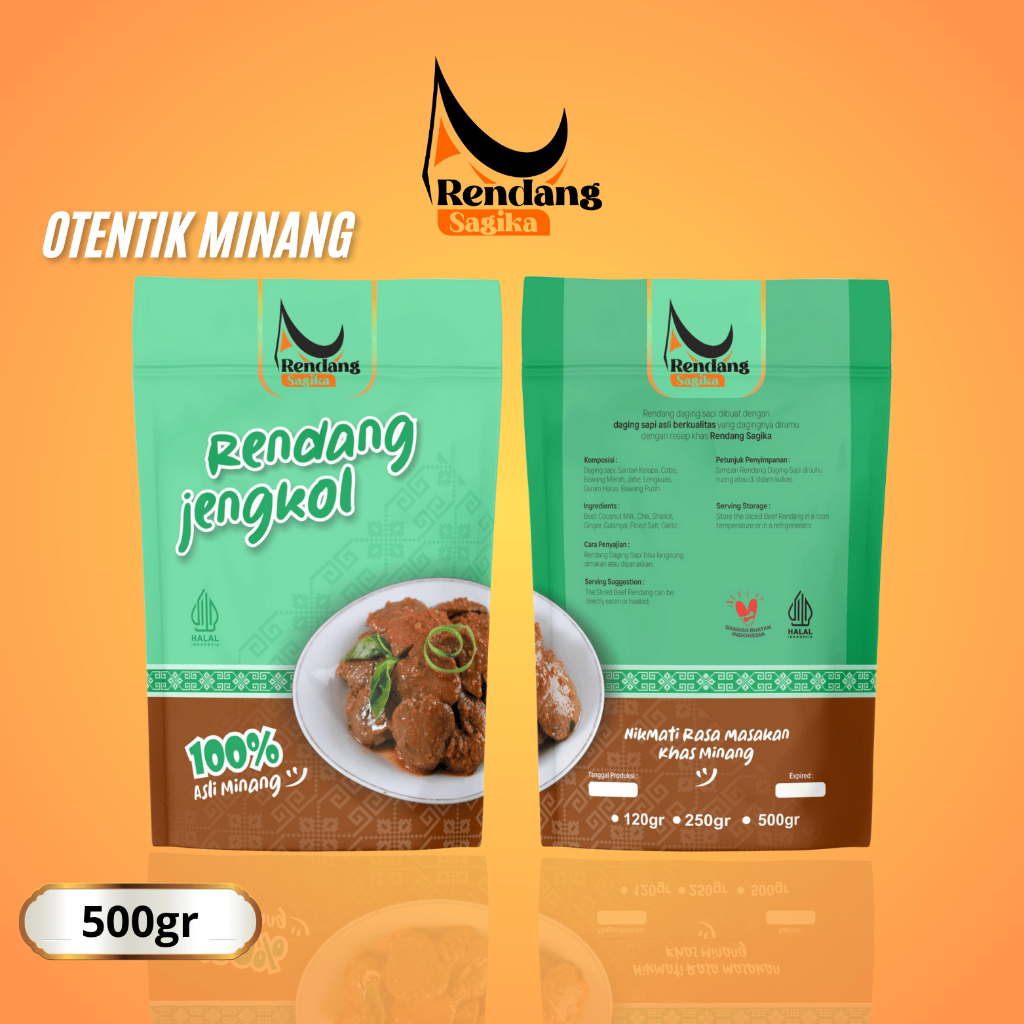 

RENDANG SAGIKA - Rendang Jengkol ASli Padang - Jengkol Khas Minang Padang Rendang Kemasan Instan