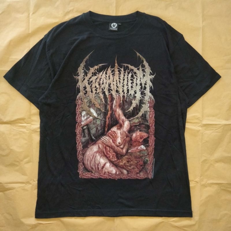 T-shirt Original KRAANIUM - ROTTING SKIN AND FLESH SLIDE OFF THE BONES (BLACK)