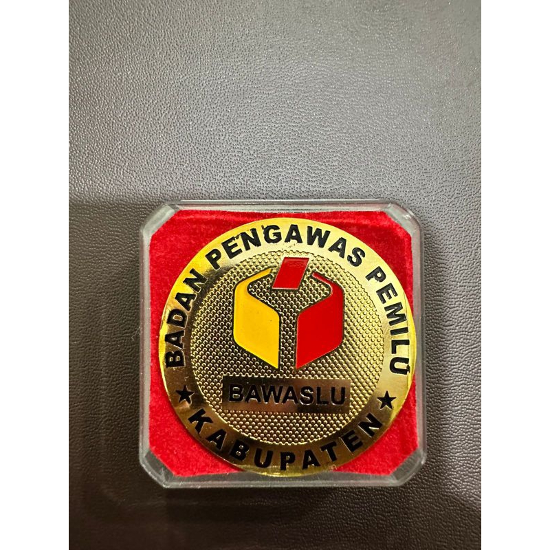 PIN BAWASLU BESAR BULAT MAGNET PREMIUM | PIN BAWASLU BESAR | PIN BAWASLU BULAT | PIN BAWASLU MAGNET 