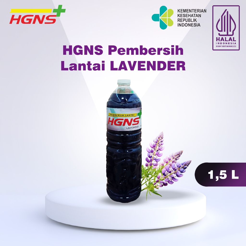 HGNS Pembersih Lantai LAVENDER / Pel Lantai 1,5 Liter & 5 Liter