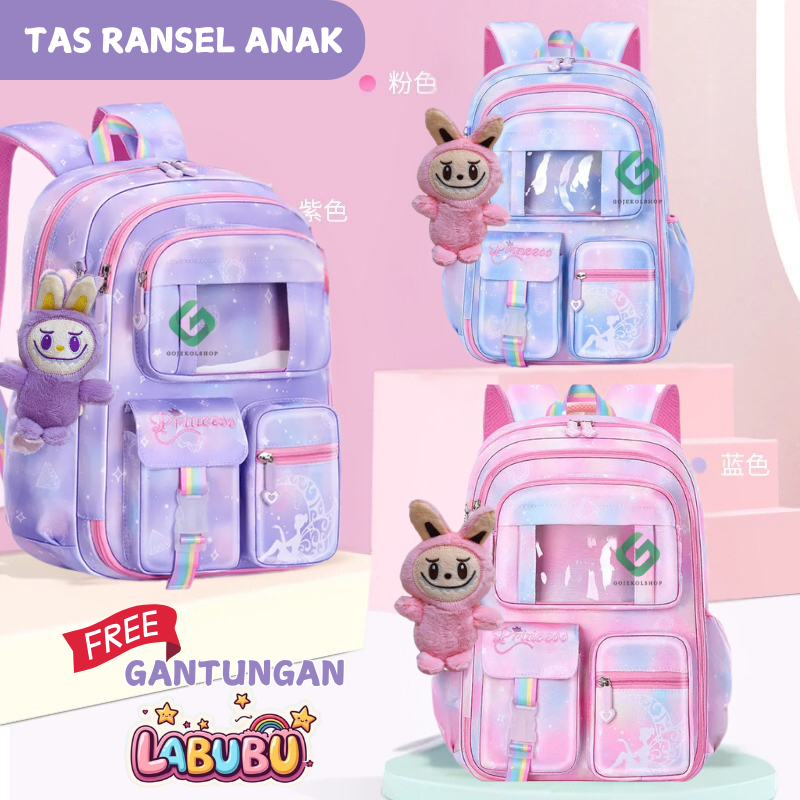 Tas Sekolah Wanita SD SMP / Tas Ransel Anak Sekolah Multifungsi