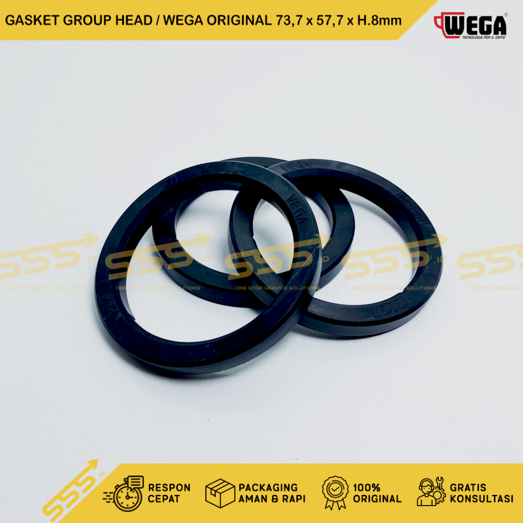KARET GASKET GROUP HEAD MESIN KOPI / WEGA ORIGINAL 8mm